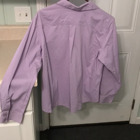Chico’s Size 3 Lavender Long Sleeve Shirt - Picture 4 of 5